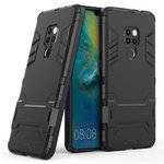 Slim Armour Tough Shockproof Case & Stand for Huawei Mate 20 - Black